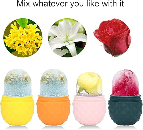 Miniatura 9 de Fydun Style Facial Massage Ice Roller Silicone Facial Massage Ice Skin Care Beauty Tool Orange Wide Range of Uses (Green)