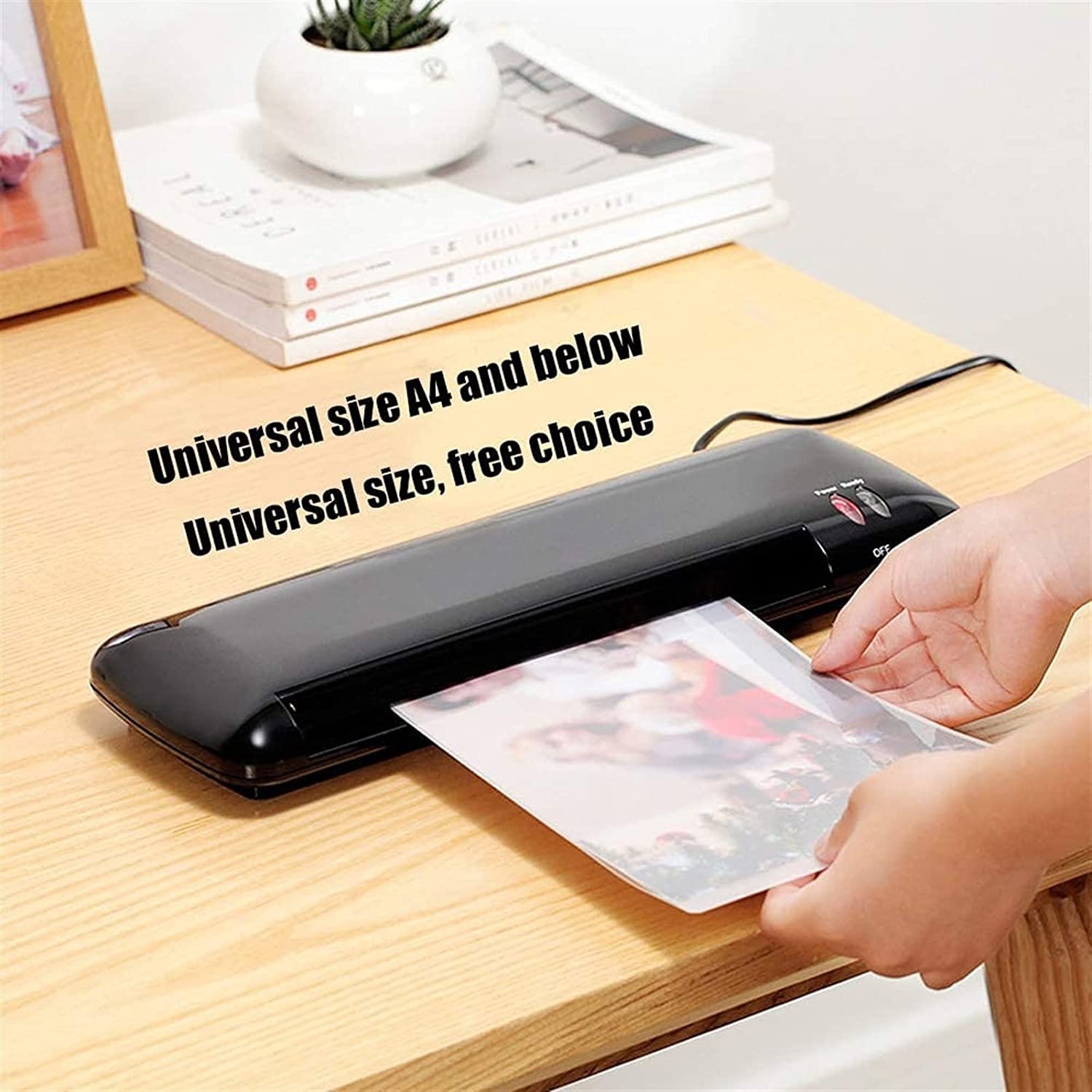 Macchina for la laminazione, plastificatrice Termica for A4, plastificatrice Personale for Uso Domestico, Insegnanti, Scuola, Ufficio, Aula, 8 Pollici, Leggera e Portatile