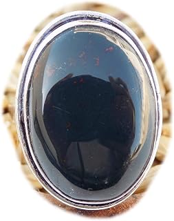 Black Onyx Ring, Silver Plated Ring, Handmade Ring, Jewelry Women, Rings Lady, (Size 8 USA) BRS-11705, Gemstone, Black Onyx