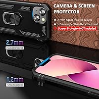 Vista 2 de ADDIT Funda para iPhone 13 Mini iPhone 13 Mini, con soporte de anillo, soporte magnético para automóvil, grado militar, resistente, para iPhone 13