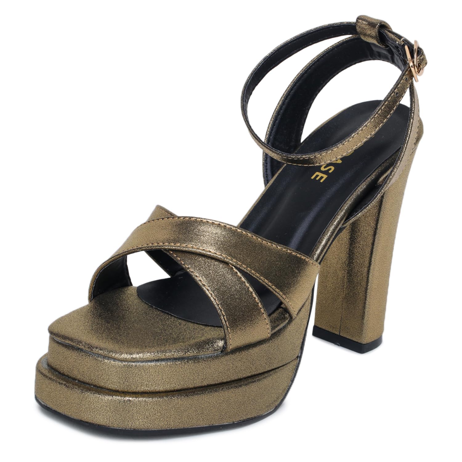 Women’s Platform Block Heels With Adjustable Ankle Strap | Stylish And Comfortable Heeled Sandals For Parties, Wedding | Cross Strap Trendy Heel | Platform Heels For Woman-image-36