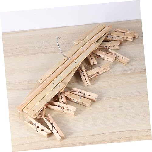 Miniatura 2 de TIDTALEO Tendedero plegable para ropa con múltiples perchas, ahorro de espacio, pinzas plegables para ropa para ropa, calcetines, secadora, gancho