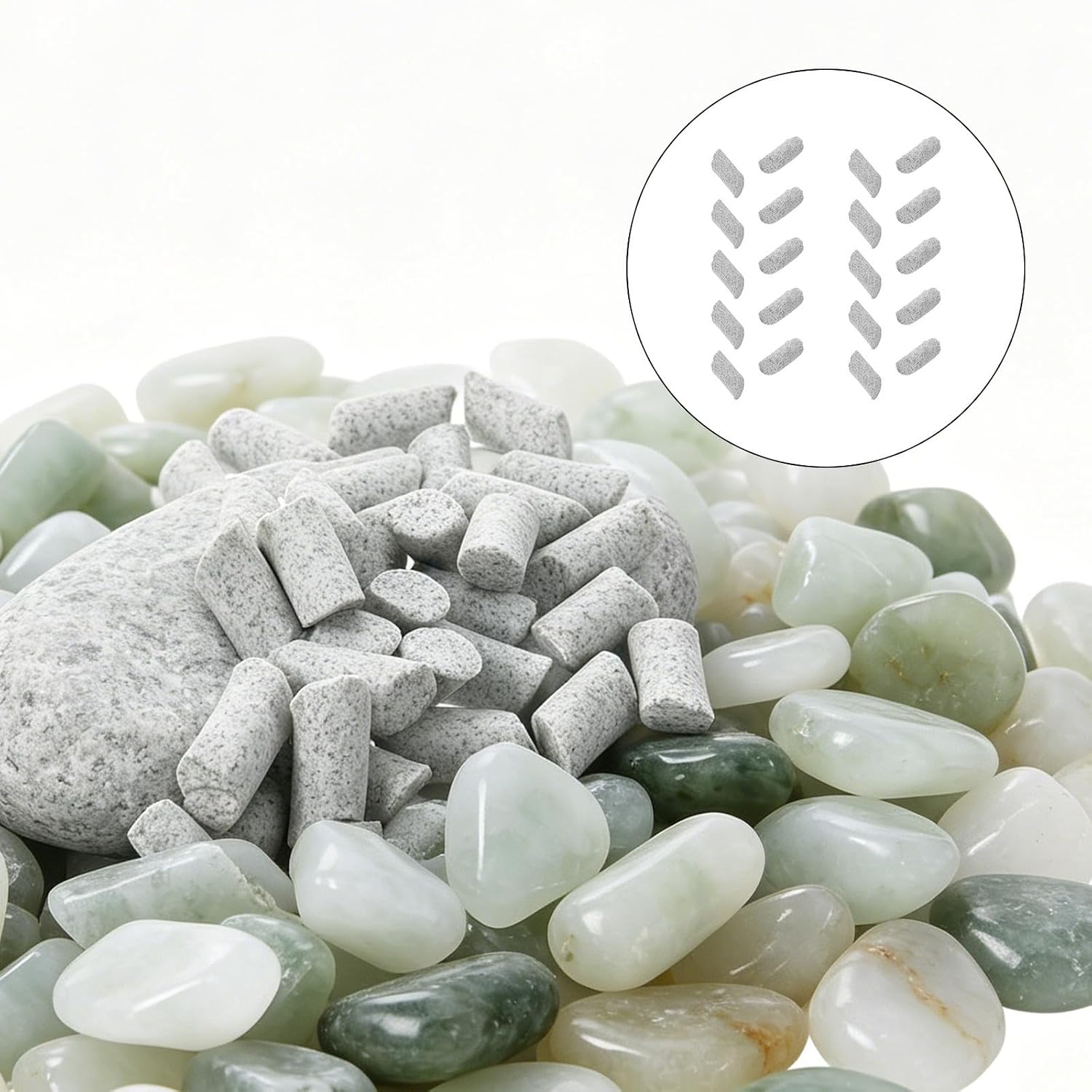 Triangular Ceramic Polishing Pellets for Vibratory Tumbler Media