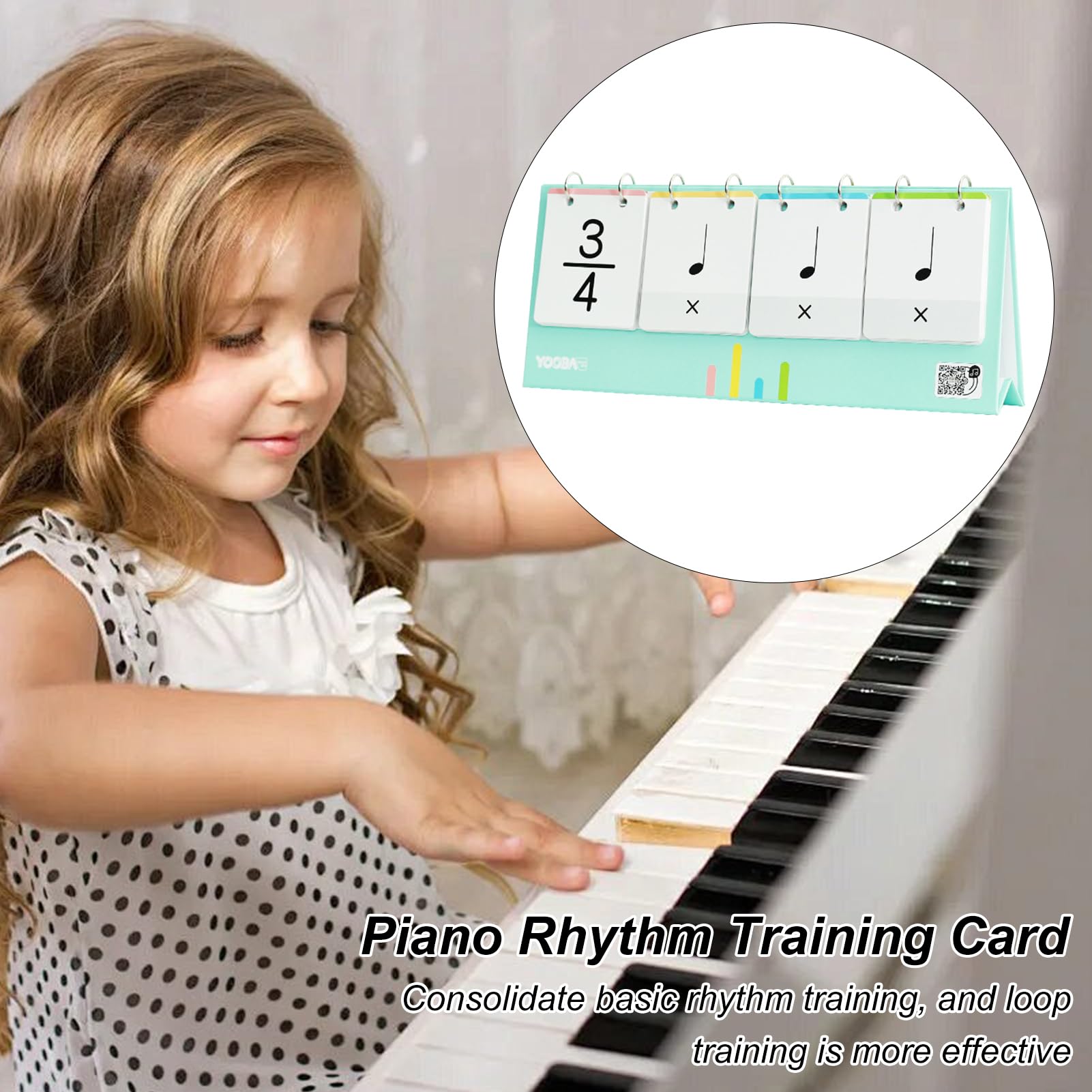 Tarjetas De Entrenamiento De Ritmo De Piano Para Educación Musical Temprana, Tarjetas Flash Para Mejorar La Coordinación De La Comprensión Del Tiempo | Materiales Didácticos Para Educadores Musicales,