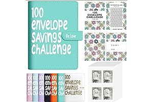 100 Envelope Money Saving Challenge: Setting Financial Goals. 5,050 Savings Goal Budget Planner Starter Kit
