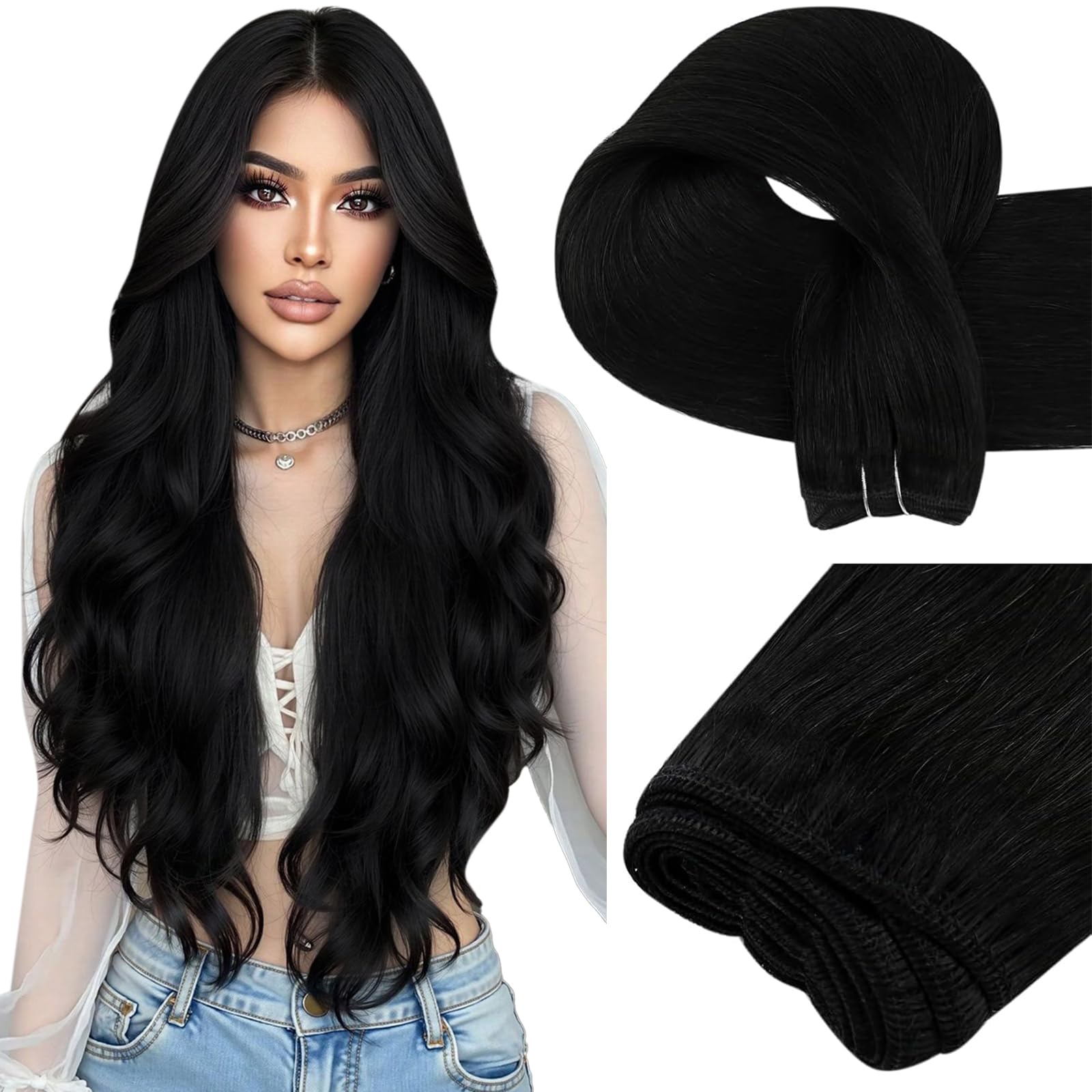 Easyouth Extension Echthaar Weiche Textur Extensions Remy Haar