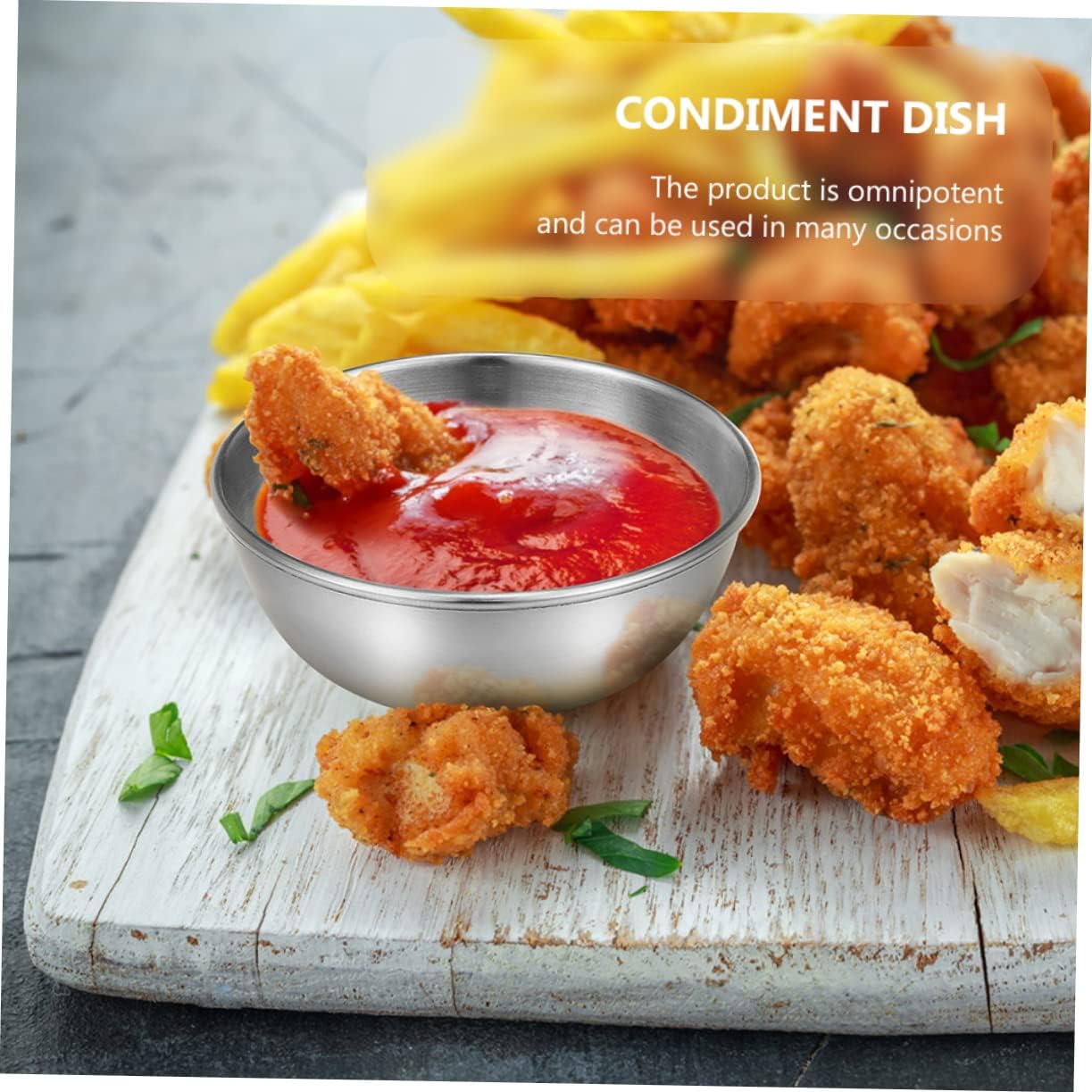 4pcs Household Sauce Dish Condiment Plate Seasoning Holders Round Food Seasoning Plate for Dipping