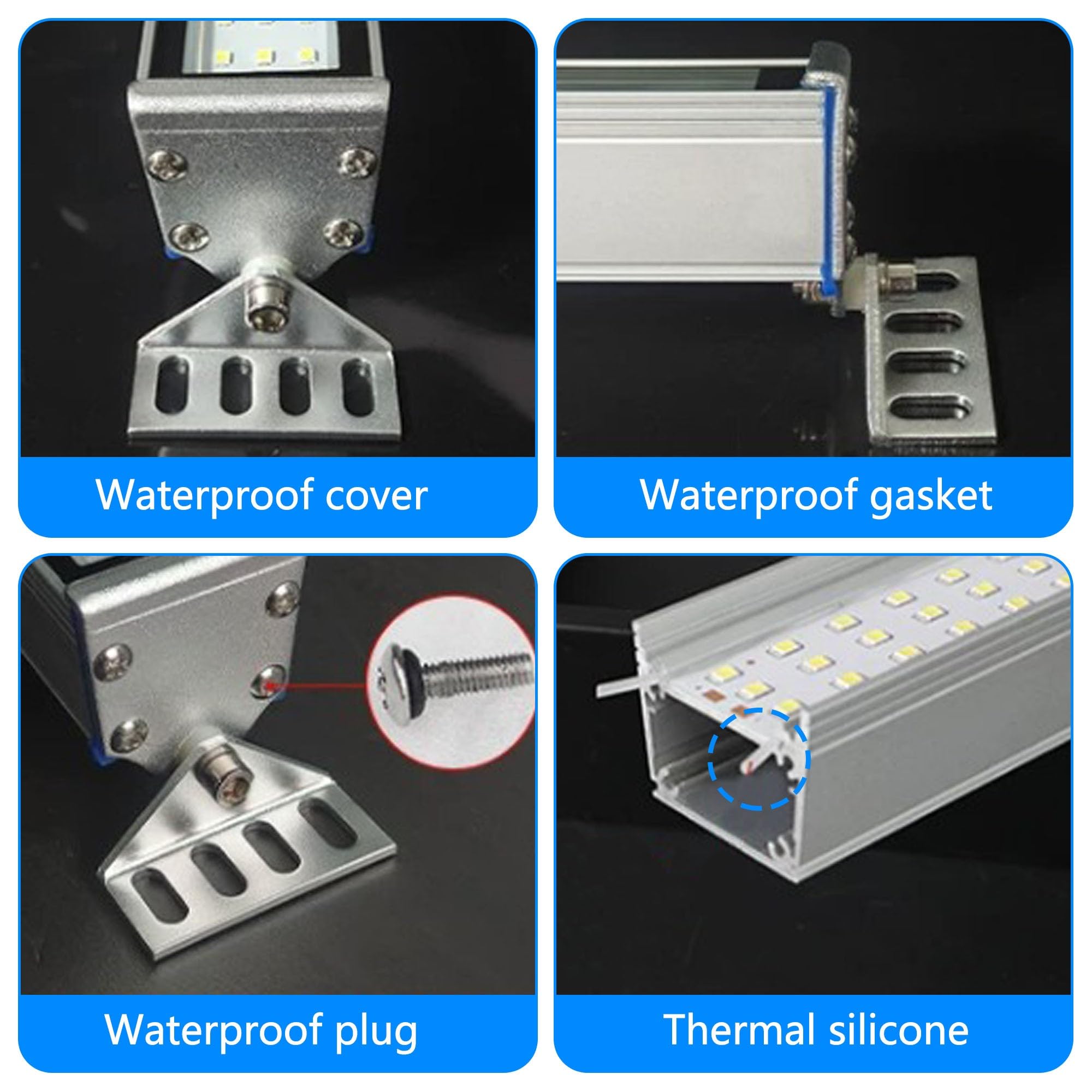 Lámpara para Máquinas CNC de 24V-36V, Lámpara LED Tubular para Taller de Torneado, Industrial, Resistente al Polvo e Impermeable, para Tornos y Fresadoras(642mm/25.3in)