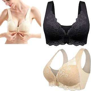 Meine Sutiã Sora para mulheres mais velhas, modelador 5D, sem costura, fecho frontal, sutiã esportivo confortável