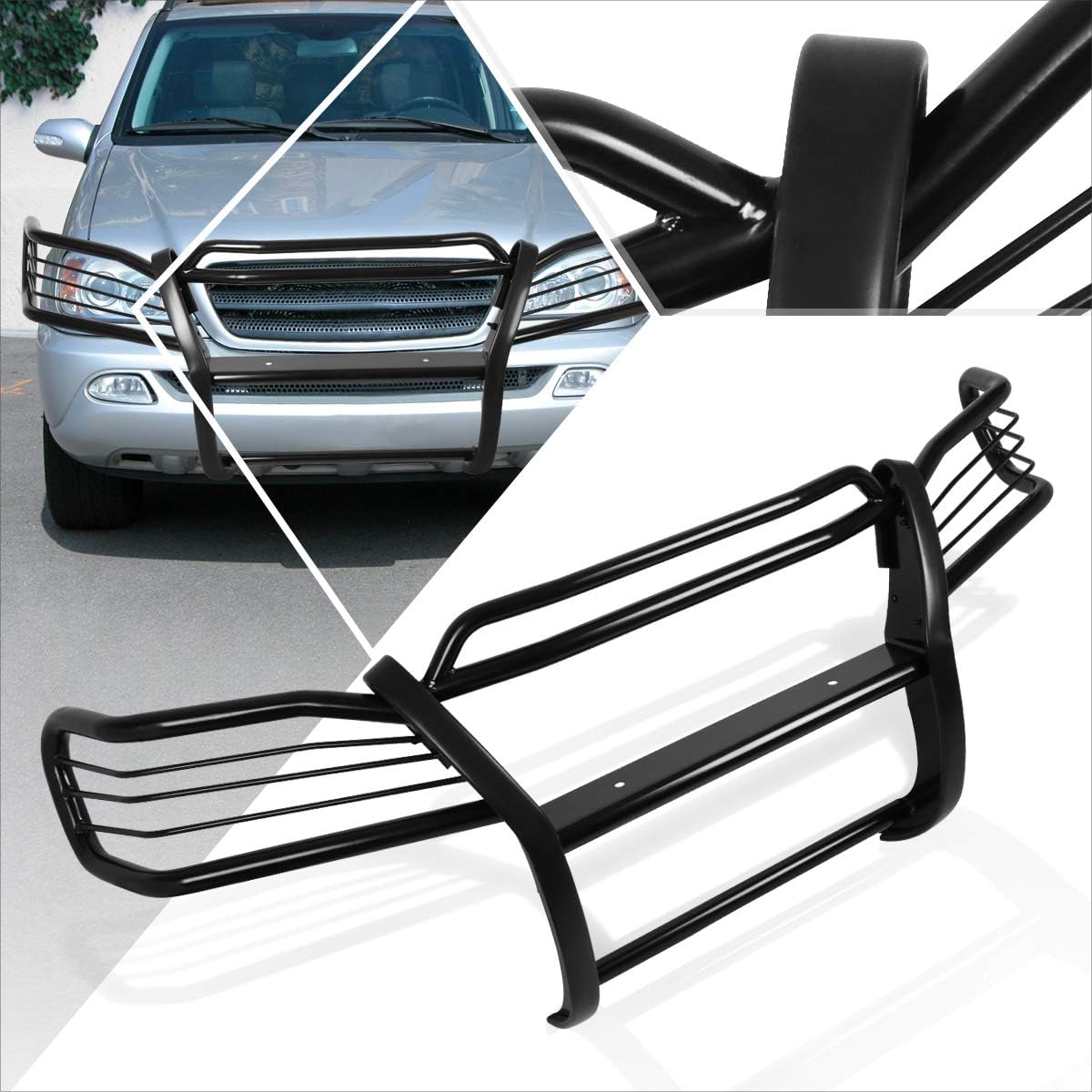 Compatible with Mercedes ML-Class W163 98-05 Front Bumper Brush Grille Guard Protector,Black