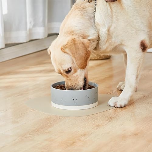 Miniatura 5 de Oslo - Cuenco de cerámica para perros, cuenco de agua de 6 pulgadas para perros medianos y grandes, plato antideslizante resistente para perros,