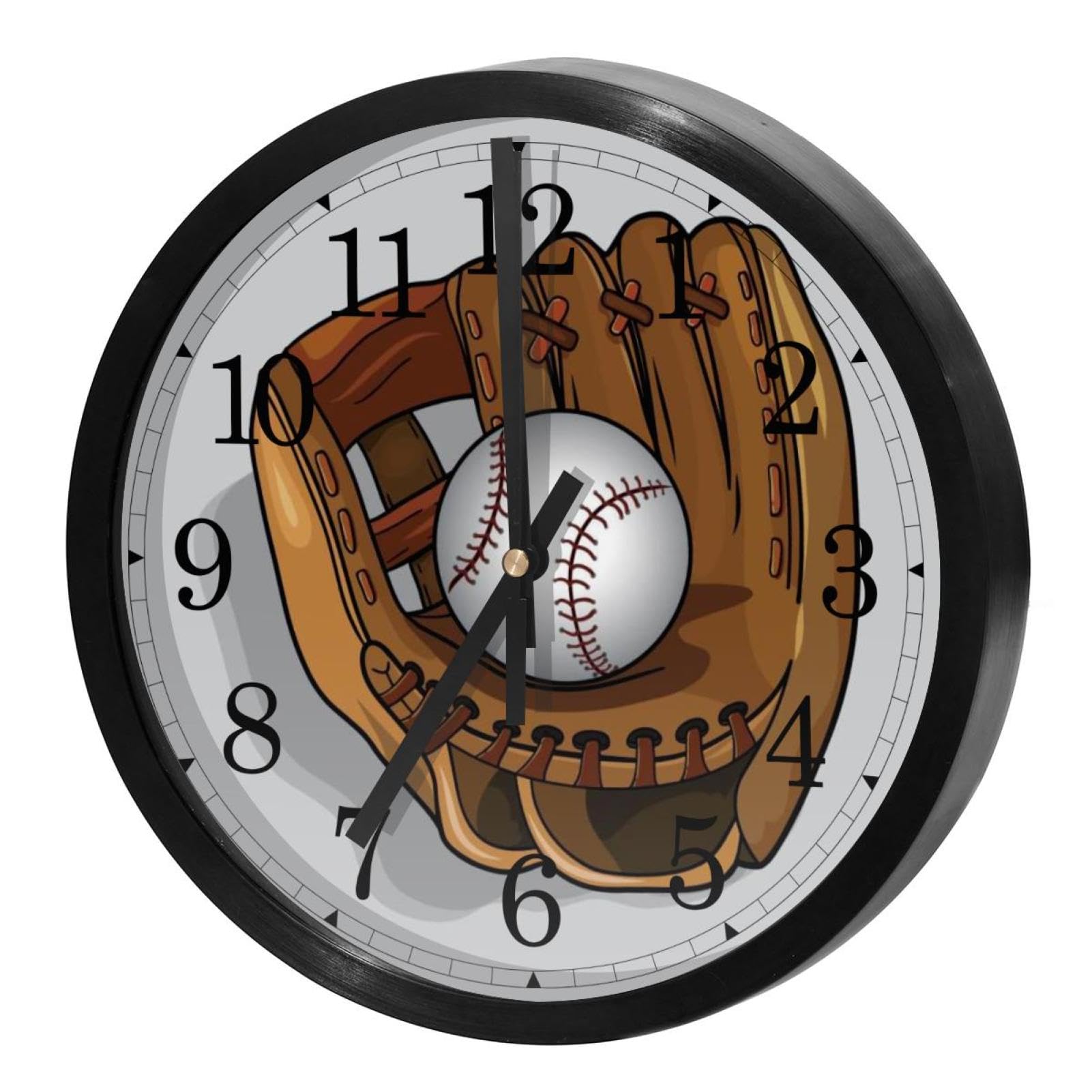 Horloge murale ronde pour maison et cuisine style déco sport
