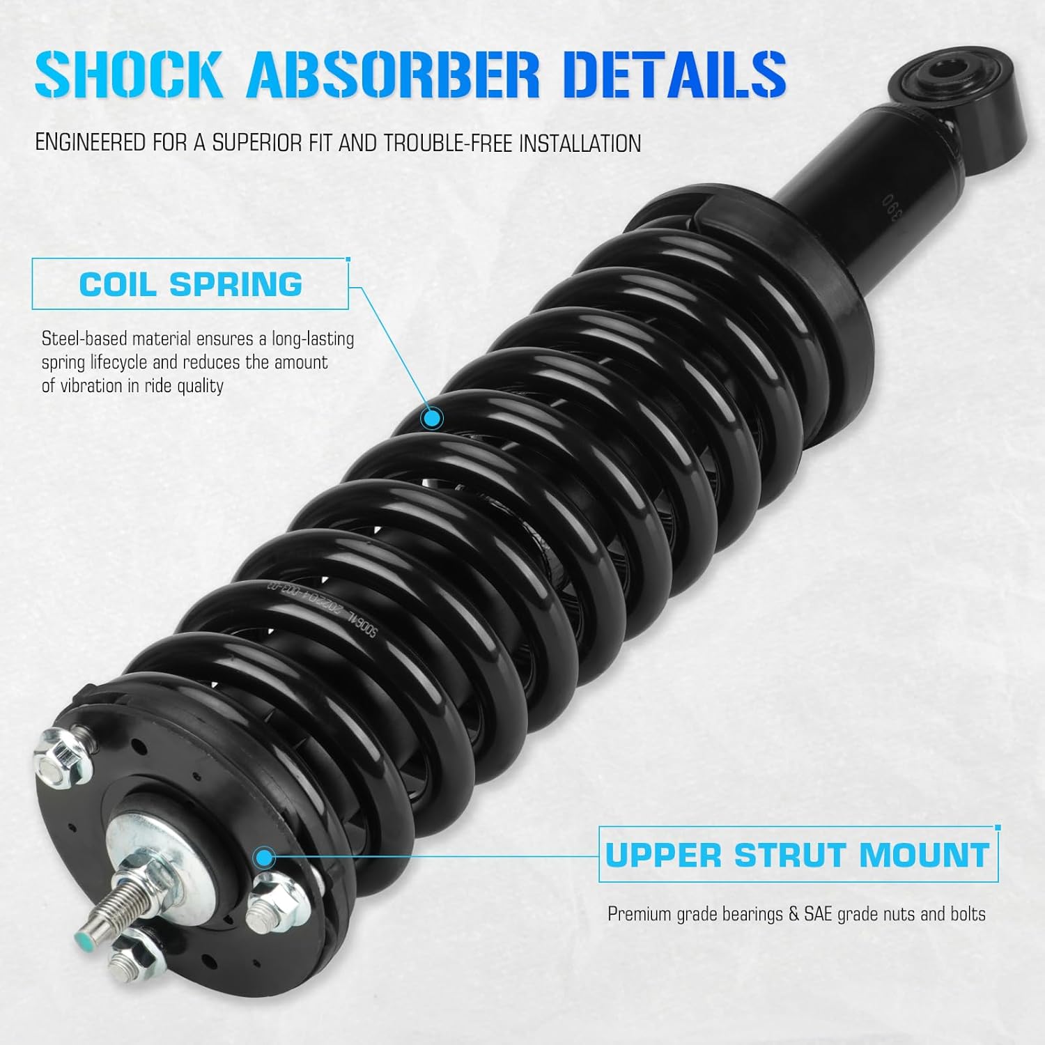 171352L 171352R Front Struts Shocks for 1995-2004 Toyota Tacoma 4WD / Pre Runner (Exc. SR5/TRD), w/Coil Springs Strut Shock Absorbers Assembly 1996 1997 1998 1999 2000 2001 2002 2003