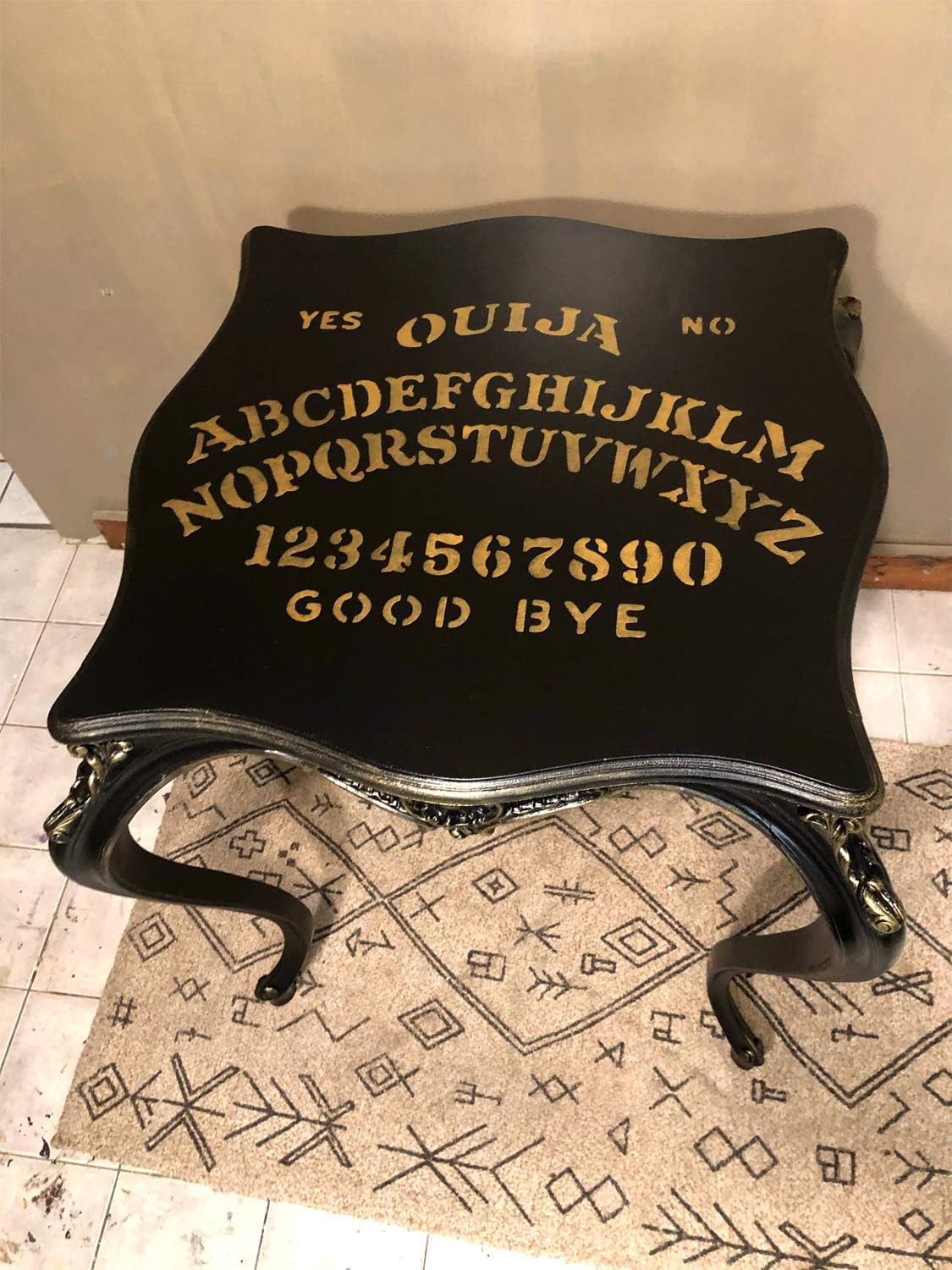 Ouija Board Stencil/Halloween Decor Painting Stencil for Painting on Skin as Part of a Halloween Costume, or Paint Walls, Fabrics and Furniture (L/ 14.1X21.2" / 36X54CM)