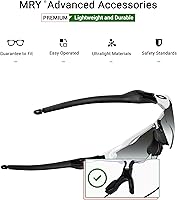 Vista 3 de Mryok Juego de almohadillas de repuesto para gafas de sol Oakley Radar EV Path OO9208 / Pitch OO9211 / Asian Fit OO9275