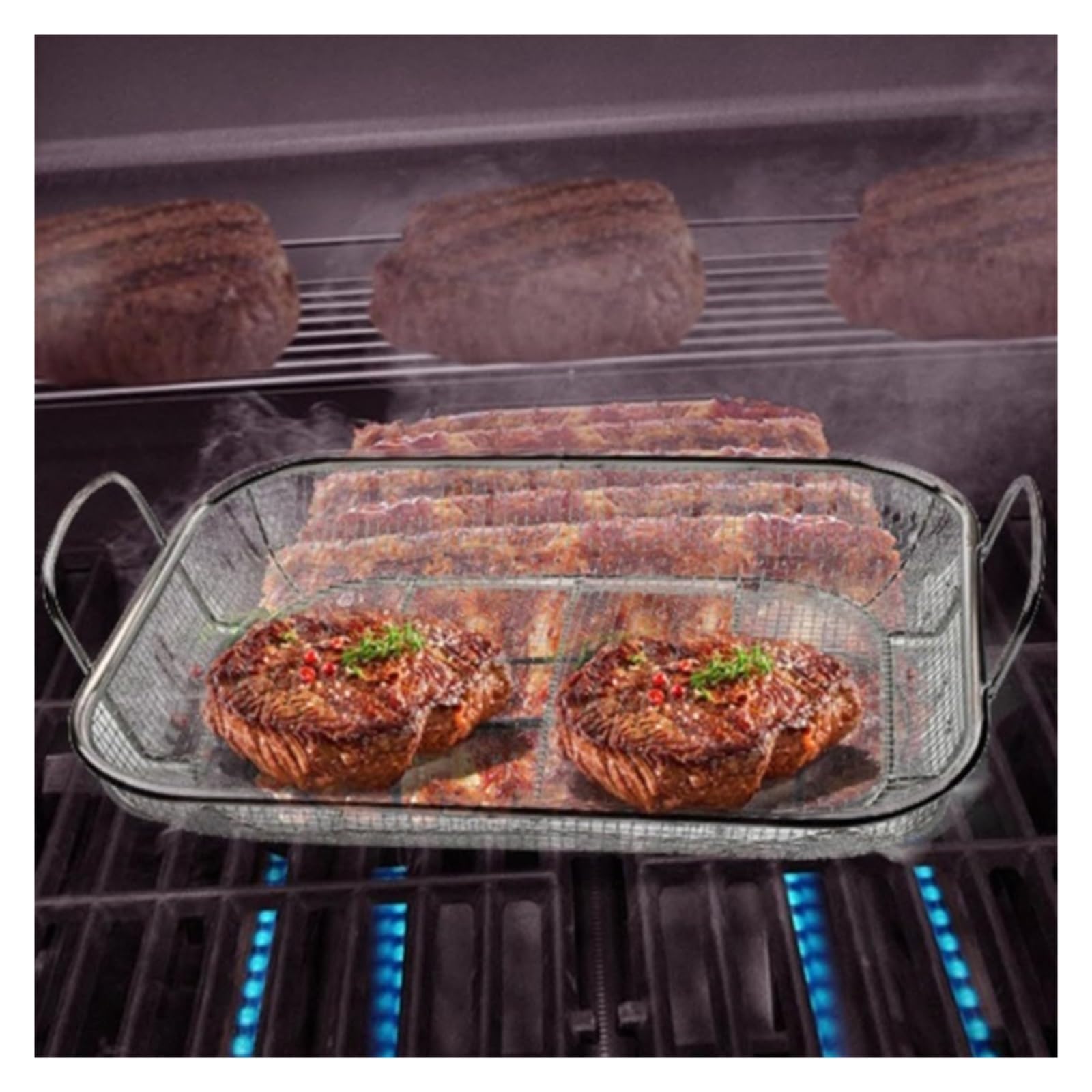 Kratka do grillowania, Kosz na owoce do grillowania ze stali nierdzewnej Grill