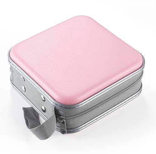 Miniatura 73 de UENTIP Funda para DVD, capacidad de 48 unidades, portátil, con cremallera, almacenamiento grande, cartera de CD, organizador de CD, viaje en casa