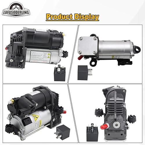 Miniatura 5 de Bomba de compresor de suspensión neumática 1643201204 compatible con Mercedes Benz GL320 GL350 GL450 GL550 ML320 ML350 ML350 W164 X164 AMG