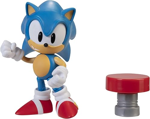 Miniatura 2 de Sonic 4"- Classic Sonic w/Spring- Wave 4 (en línea) articulado