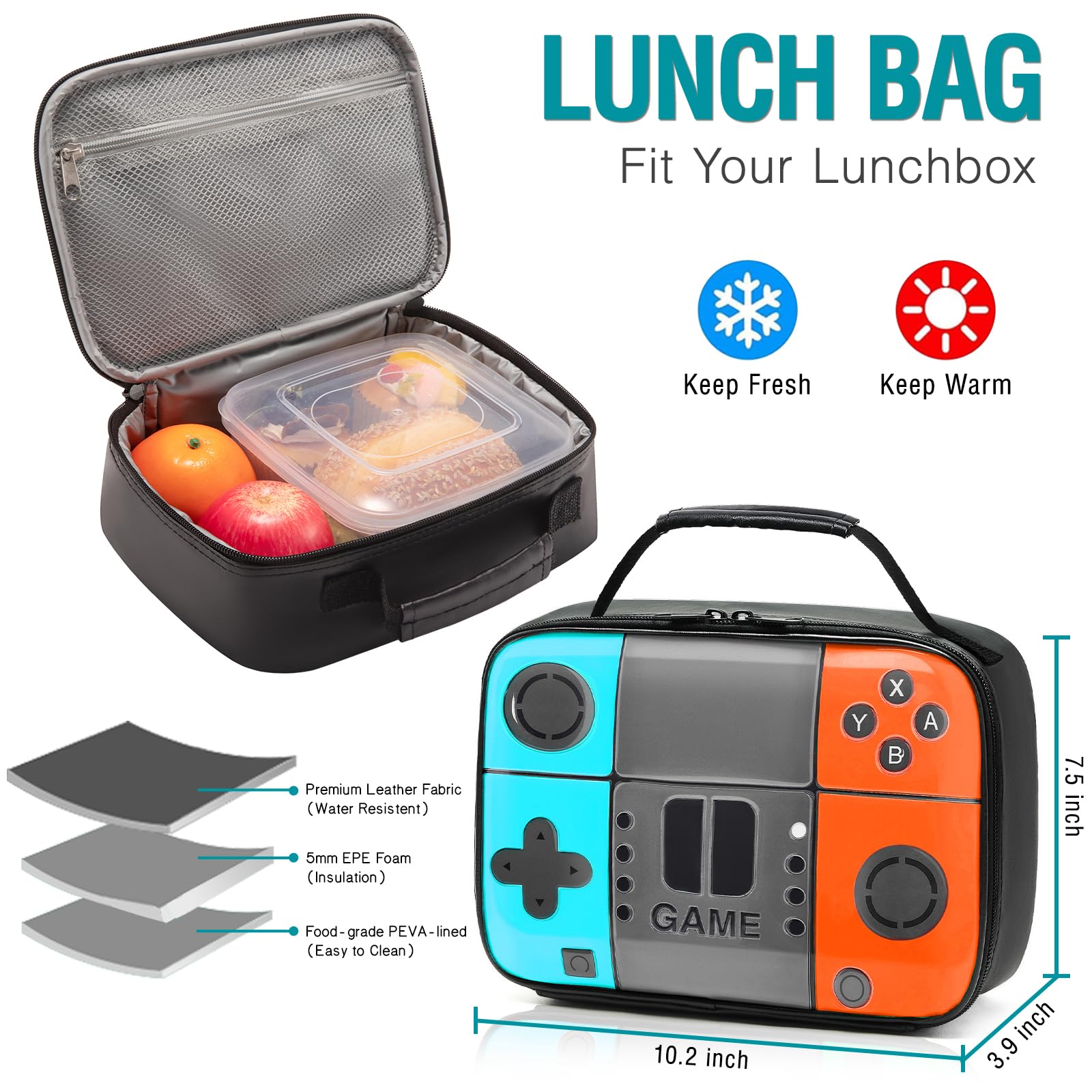 Beaulyn Game Backpack For School Boys Kids School Bag Middle Primary Student Bookbag Travel Laptop Backpack For Boy Teens