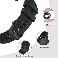 Vista 4 de Compatible con Garmin Vivoactive 4/Venu 3/Forerunner 255 265 Bandas, correa de silicona deportiva para Vivoactive 4/Venu 3/Forerunner 255 265