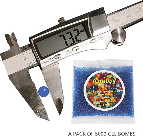 Miniatura 3 de Anstoy Bola de gel de munición de repuesto bolas de agua que brillan en la oscuridad munición de gel de fluorescencia no tóxica para juguetes de gel