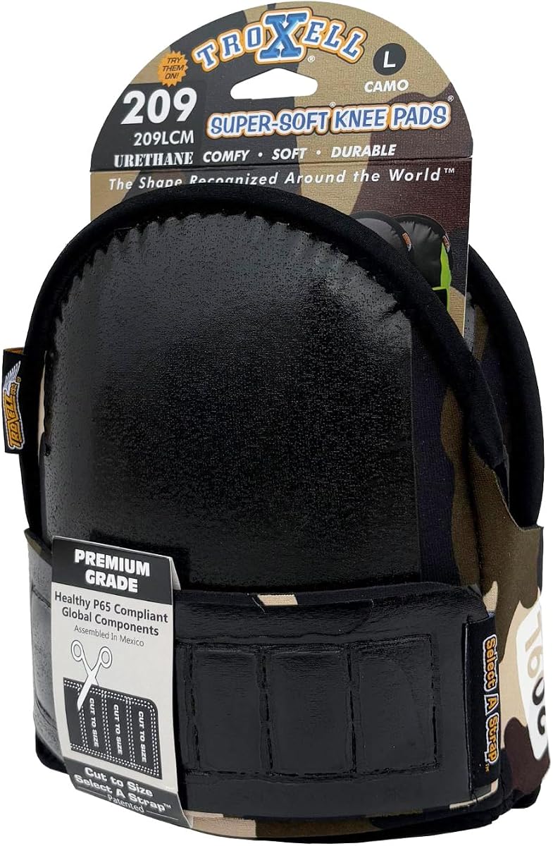 Super-Soft Camouflage Kneepads (Large Size/Bagged in Pairs)