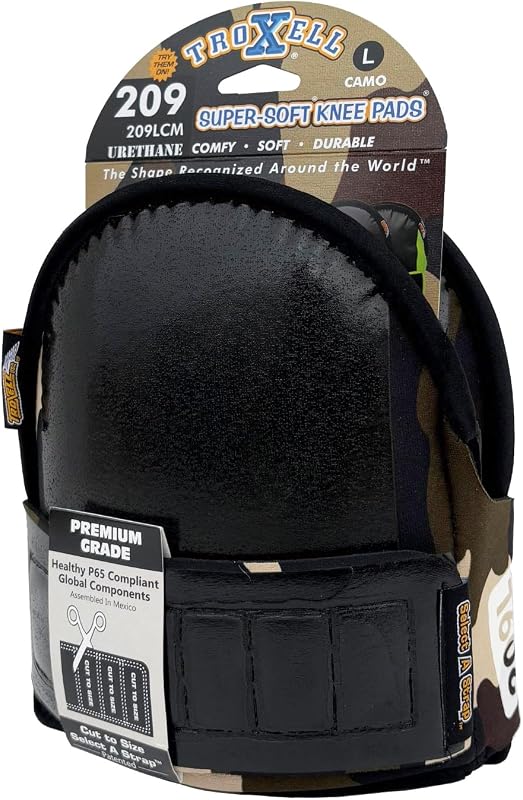 Super-Soft Camouflage Kneepads (Large Size/Bagged in Pairs)
