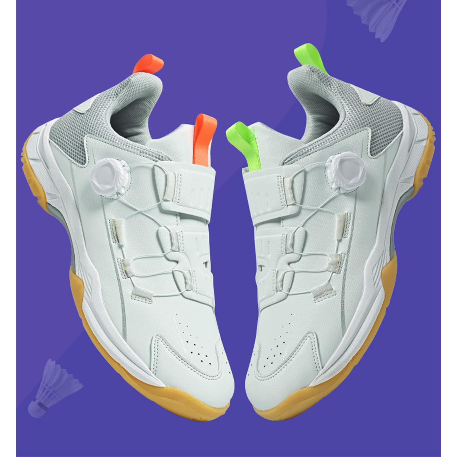 Badminton Squash Schuhe,Tischtennis Schuhe Herren,Herren Badminton Tennisschuhe,Tischtennis Turnschuhe,Weit Tennisschuhe Herren rutschfest Hallenschuhe Atmungsaktiv Badminton Schuhe