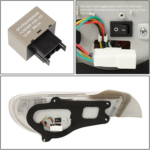 Miniatura 5 de DNA MOTORING TL-LED-FED-8 - Conjunto de luz trasera LED para lado del conductor y del pasajero compatible con 13-16 FR-S  13-21 BRZ  17-20 86