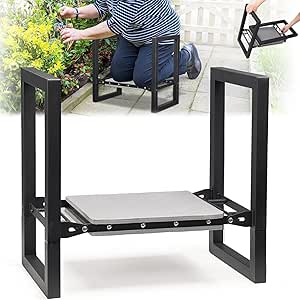 Garten-Kniebank und Sitz, strapazierfähiger, klappbarer Gartenhocker mit Griffen, stabile Knievorrichtung, Bank, Stuhl, Gartengeräte, Geschenke für Gärtner, Outdoor-Jäten, Pflanzen