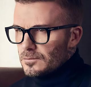 Roshfort Money Heist Professor David Beckham Eyeglass ARC Glass Blue Light Blocking Coating Glasses for Men Women Retro Av Price In India