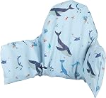High Chair Cushion with Cover Pad Compatible with IKEA Antilop Babies Toddlers Inflatable & Reversible Supporting Built-in Inflatable Cushion Wooden High Chair Accessories Insert Included