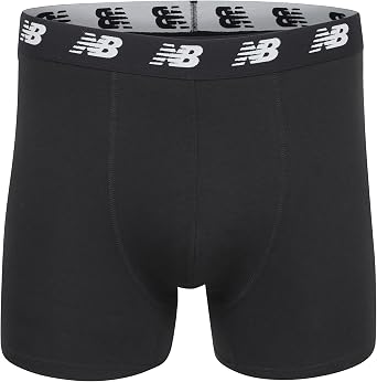 New Balance Men's Velocity Cotton Breathable Lightweight No Fly Boxer Briefs Underwear (3 Pack)