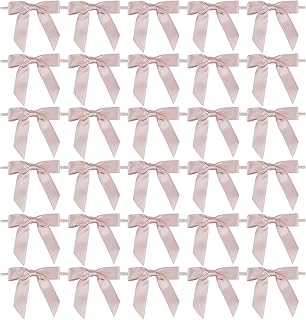 AIMUDI Dusty Rose Ribbon Bows Wedding Decor 2.5