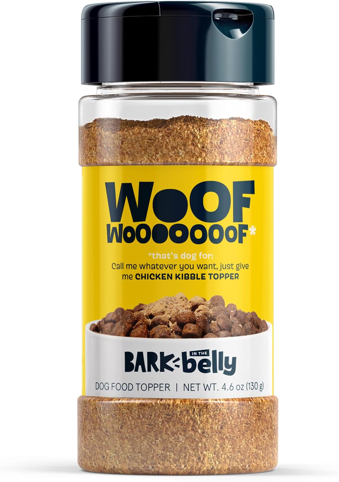 Bark in the Belly Chicken Dog Food Topper – Limited Ingredient Blend with Real Chicken & Rosemary – Shake & Sprinkle Meal Mixer for Dogs of All Breeds and Life Stages
