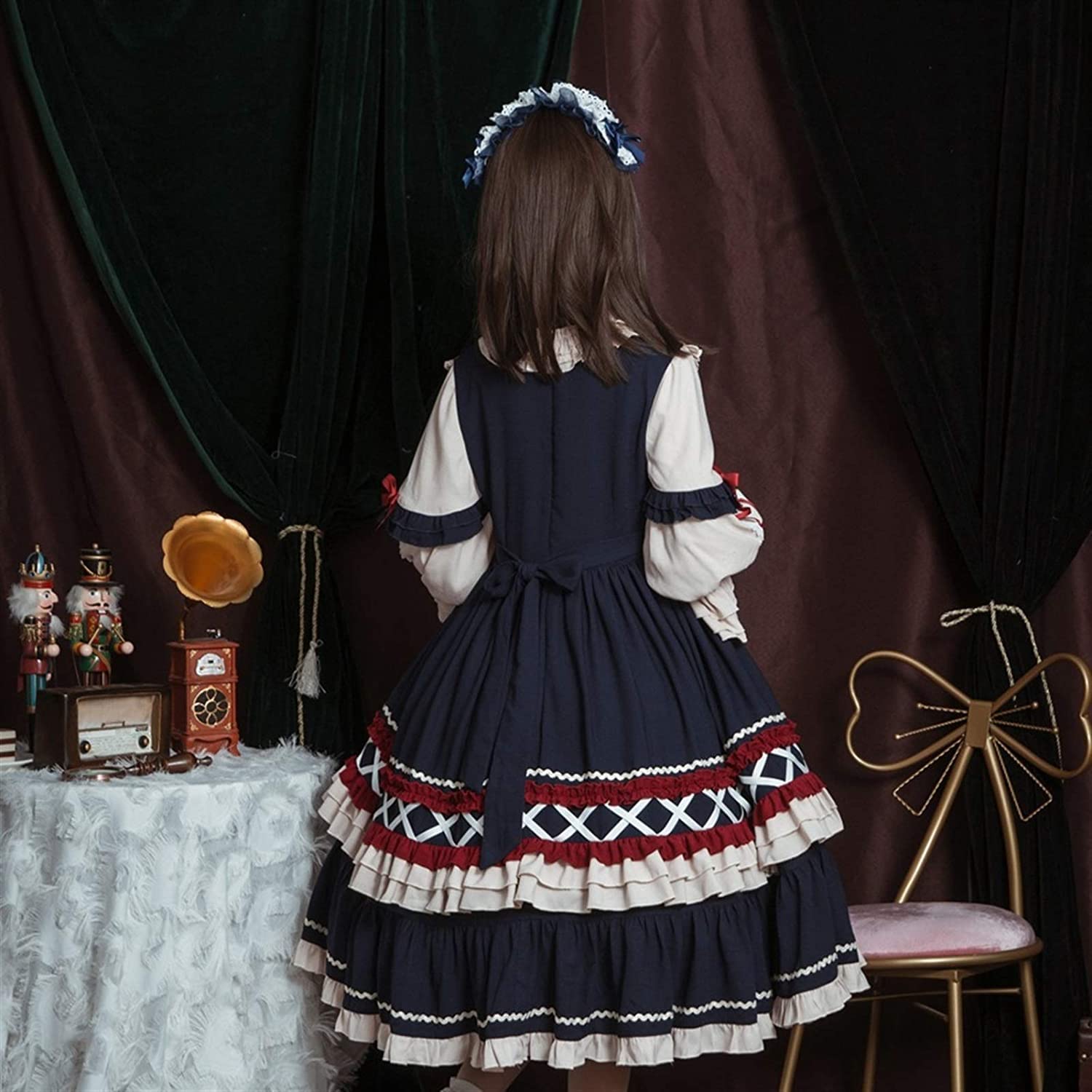 Księżniczka Śnieg Słodka Lolita Sukienka Kawaii Odzież Cosplay OP Sukienka Śliczne Dziewczyny Ubrania Wiktoriańskie Sukienki