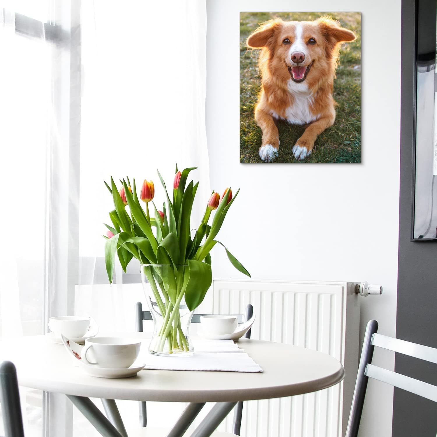 Anjiefo Custom Canvas Prints with Your Photo, Personalized Canvas Wall Art, Print Your Pictures Photos on Canvas, Gifts for Family, Wedding, Friends,Home Decoration (20" L x 16" W)