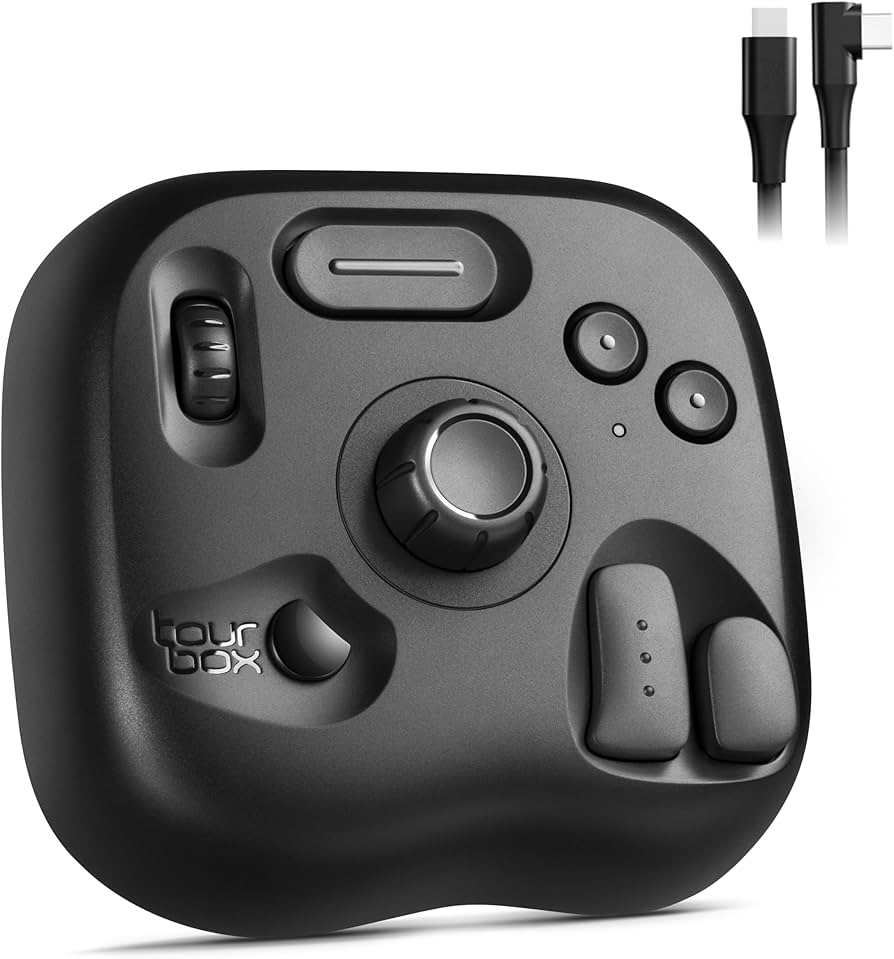 TourBox Lite 多機能コントローラー Amazon.com: TourBox Lite - Editing Keyboard Compact, Artists Go-to