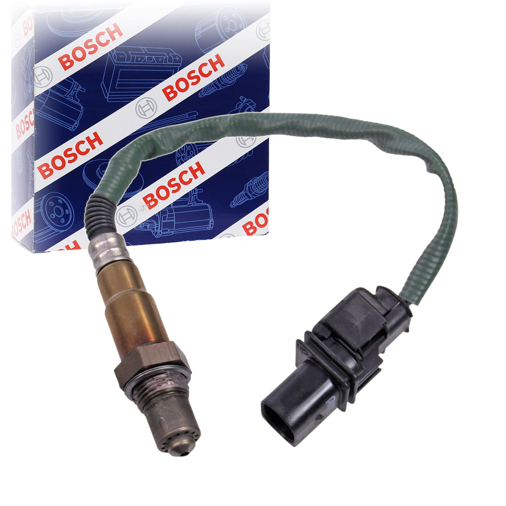 Bosch 0258017014 - Lambdasonde mit fahrzeugspezifischem Stecker