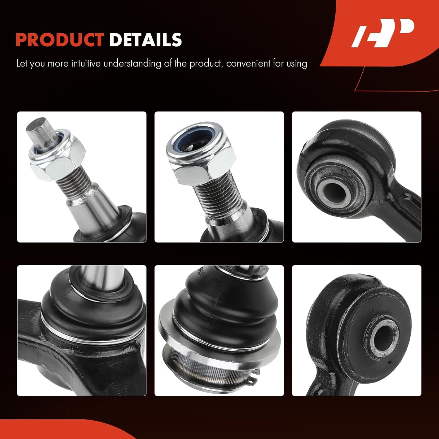 A-Premium 4Pcs Front Suspension Kit, Upper Control Arm Lower Ball Joint, Compatible with Dodge Dakota 2005-2010, Ram Dakota 2011, Mitsubishi Raider 2006-2009