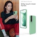YATWIN Silicone Back Case for Samsung Galaxy S22, Soft-Touch Phone Back Cover for Samsung Galaxy S22 - Link Cyan gallery image