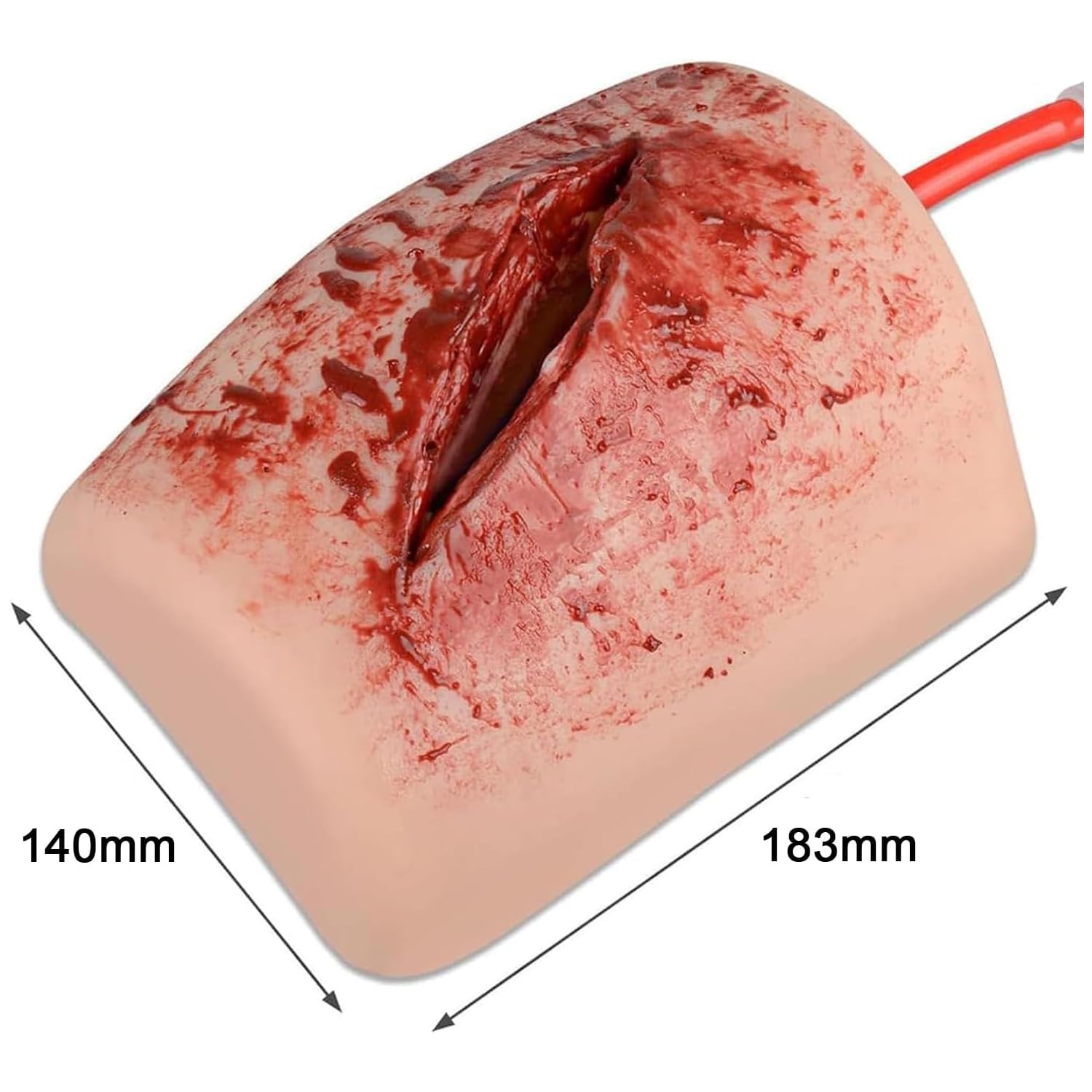 Kit de formación «Stop The Bleed», simulador de taponamiento de heridas en el Muslo, Material de Silicona, Piel simulada hemostática, Reutilizable, para formación en Primeros Auxilios