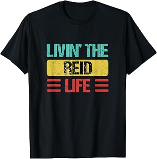Reid Name Shirts & Gifts Unisex-Kids, Girls Personalized Reid Name T-Shirt Black Small Classic Fit Crew Collar Modern T-Shirt