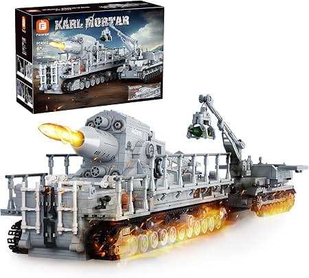 Amazon.com: Karl Heavy Mortar Tank Building Block Set 2875 Pieces