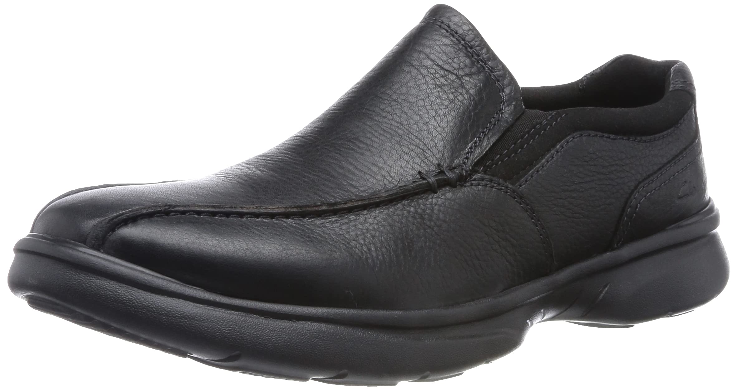 Clarks Men's Bradley Step Loafer, Blk Tumbled Lea, 10.5 UK