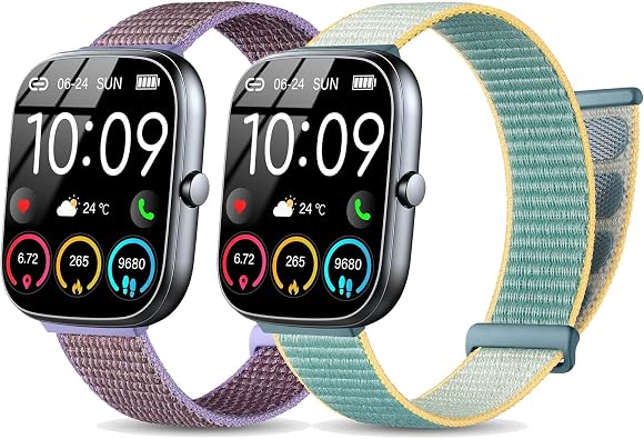 22mm Bands Compatible with IDW 25/26, 13/16/19/2122mm Version, Smart Watch Band,Nylon Straps for Fitpolo/gloryfit/aeac/TOOBUR/ENOMIR//Veryfit/Faweio Smartwatch