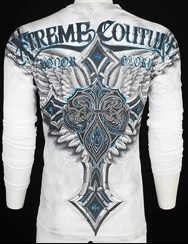 Miniatura 9 de Xtreme Couture by Affliction - Camiseta de manga larga para hombre Last Blow