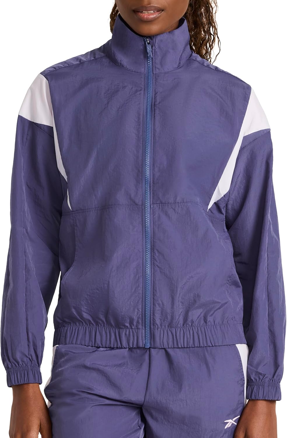 Reebok Women's Bv Woven Jacket, Standard Fit, Lightweight Nylon Woven Fabric
