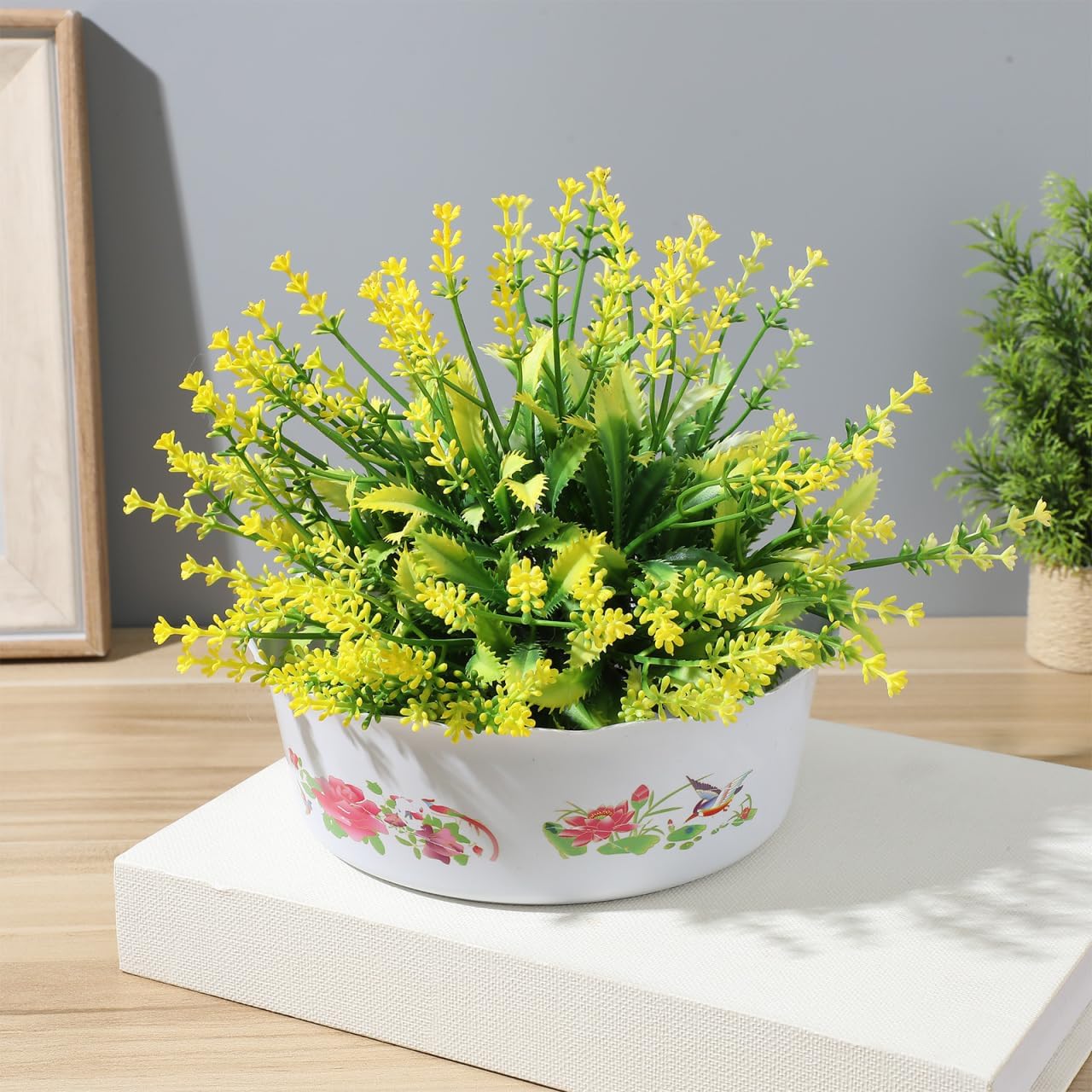 INOOMP 6pcs Hydroponic Planter Lotus Flower Pot 6.7 Inch Water Lily Narcissus Planting Bowls Plastic Flower Pot Plant Container Fish Bowl Plant Succulent Holder Pot
